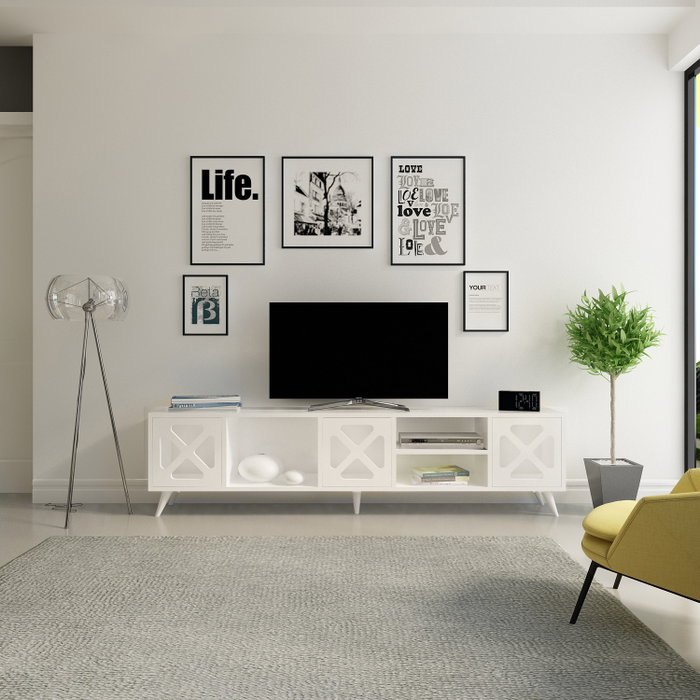 Hanah Home Sinef - Soporte de TV Blanco Hanah Home Sinef - Soporte de TV Blanco